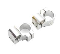 FULUSIC Motorbike Handlebar Risers 7/8" Universal Motorcycle 22 Mm Riser Rised Handle Bar Handlebars Clip On Heads Clamps Accessories Handlebar Bar Risers(Silver,48mm)
