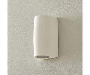 Fumagalli Marta 90 outdoor wall light, black/frosted, GU10 CCT, down