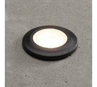 Fumagalli Teresa recessed light, round, black/frosted, 3,000K