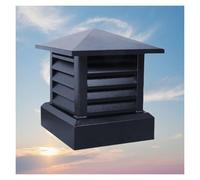 Fume Cupboard Roof Aluminum Alloy Rain Cover Aluminum Alloy Square Tapered Top Chimney Rain Caps Chimney Flue Cover Fit Existing Flue Tile(60x60cm/23.6x23.6in)