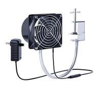 Fume Extractor 120mm*120mm Adjustable Suction Soldering Fan for Soldering Stained Power Solder Glass Laser Engraving DIY Projects (no exhaust pipe)