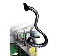 Fume Extractor Arm Adjustable， Fume Extractor Hose Capture Hood Welding Lab Industrial Ventilat Multiple Sizes(75mm L 180cm)