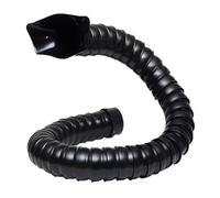 Fume Extractor Arm Adjustable, Welding Fume Exhaust Hose with Square Hood Black POM 50mm 75mm 80-200cm(Dia. 50mm,180cm)