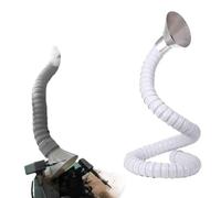 Fume Extractor Arm, Duct Collector Arm with Stainless Hood Multicolor ID 4.3-7.9 in L 3.3-9.8 ft(White Id 11cm(4.3in),L 1m/3.3ft)