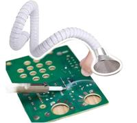 Fume Extractor Arm, Welding Fume Extractor Hose Stainless Steel Hood Multicolor 0.8-2m(White Dia 160mm,L 2m/6.5ft)