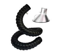Fume Extractor Hose with Hood | For Laser Engraving Soldering Black White ID 100-200mm 1-2m(Bk( L 1m/3.3ft),Id 200MM/7 7/8 In)