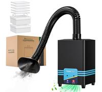 FumeClear FC-2001S Solder Fume Extractor, 128 to 168m³/h Strong Suction Soldering Fume Extractor, Low Noise High Efficiency 3-Speed Smoke Extractor, Suitable for Hand Soldering