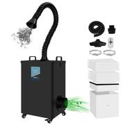 FumeClear FC-2002A Laser Fume Extractor for S1, D1 Pro 10W to 20W Laser Engraver, 260m³/h Strong Suction, Low-Noise with 12 Filters Solder Fume Extractor for Soldering Laser Engraving Smoke Cleaning