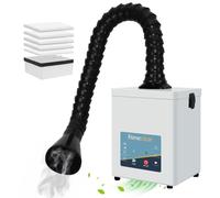 FumeClear FC2001A Solder Fume Extractor, 120m³/h Super Suction with 6 Filters Low Noise High Efficiency Fume Removal, for 110V to 220V Wide Voltage Suitable for Desktop Soldering Iron