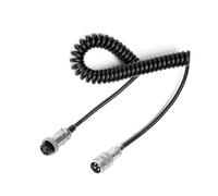 Fumei 4 Pin Mic Adapter Cable to 5 Pin SSB CB Radio 1.8M Durable Coiled Cord Compatible with Cobra Uniden CB HAM Radio
