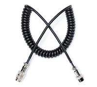 Fumei 4 Pin Mic Extension Cable 1.8M Durable Coiled Cable Compatible with Cobra Uniden CB HAM Radio