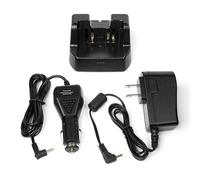 Fumei CD-41 Desk Rapid Charger and 12V/24V Car Power Cord Compatible with Yaesu VX-8R FT1DR FT2DR FT3DR Two-Way Radio