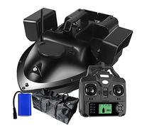 FUMENG Rc Bait Boat Radio GPS 500M Remote Control Boat 3 Warehouses Large Capacity, Fish Finder with Double Motor (5200mAh)