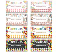 Fumete 400 Pcs Punch Cards for Classroom Reward Cards Behavior Incentive Loyalty Awards for Kids Students Teachers School Business, 8 Styles, 3.5 x 2 in(20 Christian Punches Style)
