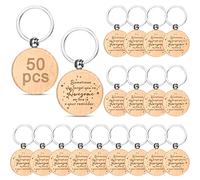 Fumete 50 Pcs Employee Appreciation Inspirational Keychain Thank You Gift for Teacher Coworker Back to School Gifts, You're Awesome, as shown in the picture, Modern