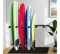 Fumingpal Surfboard Rack Vertical Surfboard Storage Rack - 6 Arms Indoor Stand-Up Paddleboard Storage Rack with Rubber Mat, for SUP, Surfboard, Paddle, Ski, Skateboards, etc