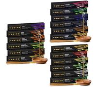 Fumino Incense Sticks Mega Bundle 252 Pack 16 Fragrances - Handmade Masala Agarbatti Joss Sticks, Natural Low-Smoke Incense for Relaxation & Meditation, Woody Citrus Floral & Spiced Scents