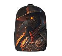 FUmoney Plague Doctor Children’s Backpack Girls Boys, 17 Inch Rucksack Bag, Daypack, Primary School, Perfect for Back to Kids