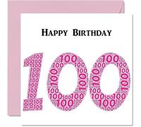 Fun 100th Birthday Cards for Woman, Shapecloud