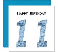Fun 11th Birthday Cards for Boys - Shapecloud - Happy Birthday Card for Son Daughter Brother Sister Grandson Granddaughter Niece Nephew Cousin, 145mm Greeting Cards, Fun Card