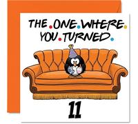 Fun 11th Birthday Cards for Boys Girls - The Where - Funny Birthday Card for Son Daughter Brother Sister Grandson Granddaughter Niece Nephew, 145mm Greeting Cards, 11th Card