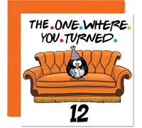 Fun 12th Birthday Cards for Boys Girls - The Where - Funny Birthday Card for Son Daughter Brother Sister Grandson Granddaughter Niece Nephew, 145mm Greeting Cards, 12th Card