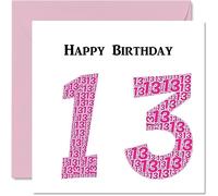 Fun 13th Birthday Cards for Girls - Shapecloud - Happy Birthday Card for Son Daughter Brother Sister Grandson Granddaughter Niece Nephew Cousin, 145mm Greeting Cards, Fun Card
