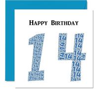 Fun 14th Birthday Cards for Boys - Shapecloud - Happy Birthday Card for Son Daughter Brother Sister Grandson Granddaughter Niece Nephew Cousin, 145mm Greeting Cards, Fun Card