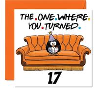 Fun 17th Birthday Cards for Boys Girls - The Where - Funny Birthday Card for Son Daughter Brother Sister Grandson Granddaughter Niece Nephew, 145mm Greeting Cards, 17th Card