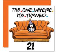 Fun 21st Birthday Cards for Men Woman - The Where - Funny Birthday Card for Son Daughter Brother Sister Grandson Granddaughter Niece Nephew Uncle, 145mm Greeting Cards, 21st Card