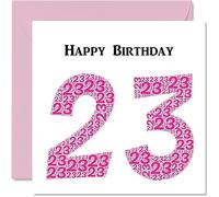 Fun 23rd Birthday Cards for Woman - Shapecloud - Happy Birthday Card for Son Daughter Brother Sister Grandson Granddaughter Niece Nephew Uncle, 145mm Greeting Cards, Fun Card