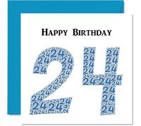 Fun 24th Birthday Cards for Men, Shapecloud