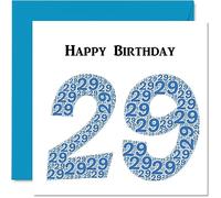 Fun 29th Birthday Cards for Men - Shapecloud - Happy Birthday Card for Son Daughter Brother Sister Uncle Auntie Niece Nephew Cousin, 145mm Greeting Cards, Fun Card