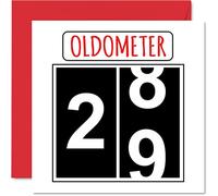 Fun 29th Birthday Cards for Men Woman, Oldometer