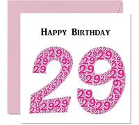 Fun 29th Birthday Cards for Woman - Shapecloud - Happy Birthday Card for Son Daughter Brother Sister Uncle Auntie Niece Nephew Cousin, 145mm Greeting Cards, Fun Card