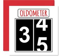 Fun 35th Birthday Cards for Men Woman, Oldometer