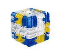 Fun 3D Maze Rolling Cube Puzzle, Puzzle Maze Cube, Large Labyrinth Puzzle Mazes Cubes - Engaging Brain Teaser Toy, Helps Relieve Stress And Cultivate Logical Thinking (Blue)