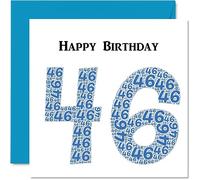 Fun 46th Birthday Cards for Men, Shapecloud