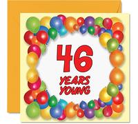 Fun 46th Birthday Cards for Men Woman, Years Young