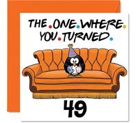 Fun 49th Birthday Cards for Men Woman, The Where