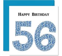 Fun 56th Birthday Cards for Men, Shapecloud