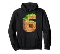Fun 6th Birthday Number 6 Video Gamer Pixel Themed Bday Boys Pullover Hoodie