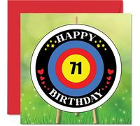 Fun 71st Birthday Cards for Men Woman, Target Age