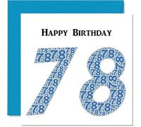 Fun 78th Birthday Cards for Men, Shapecloud