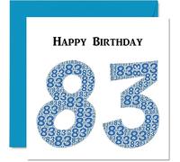 Fun 83rd Birthday Cards for Men, Shapecloud