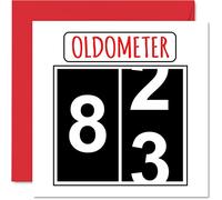 Fun 83rd Birthday Cards for Men Woman, Oldometer