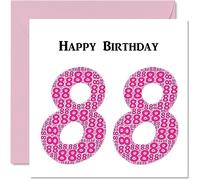 Fun 88th Birthday Cards for Woman, Shapecloud