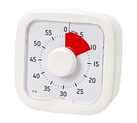 Fun 9 5CM Colorful Timer Perfect Tool for Teaching Kids About Time Management (white)