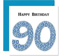 Fun 90th Birthday Cards for Men, Shapecloud