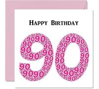 Fun 90th Birthday Cards for Woman, Shapecloud